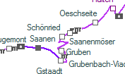 Schönried szolgálati hely helye a térképen