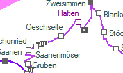Oeschseite szolgálati hely helye a térképen