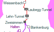 Lehn-Tunnel szolgálati hely helye a térképen