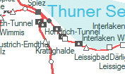 Krattighalde-Tunnel szolgálati hely helye a térképen