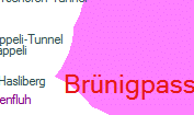 Brünigpass szolgálati hely helye a térképen