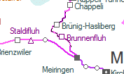 Brunnenfluh szolgálati hely helye a térképen