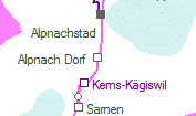 Alpnach Dorf szolgálati hely helye a térképen