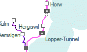 Hergiswil szolgálati hely helye a térképen