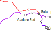 Vuadens-Sud szolgálati hely helye a térképen