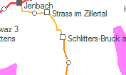 Schlitters-Bruck am Ziller szolgálati hely helye a térképen