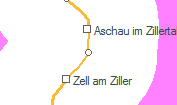 Erlach im Zillertal szolgálati hely helye a térképen