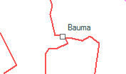 Bauma szolgálati hely helye a térképen