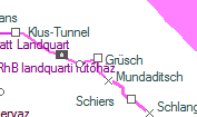 Grüsch szolgálati hely helye a térképen
