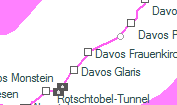 Davos Frauenkirch szolgálati hely helye a térképen