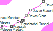 Davos Glaris szolgálati hely helye a térképen