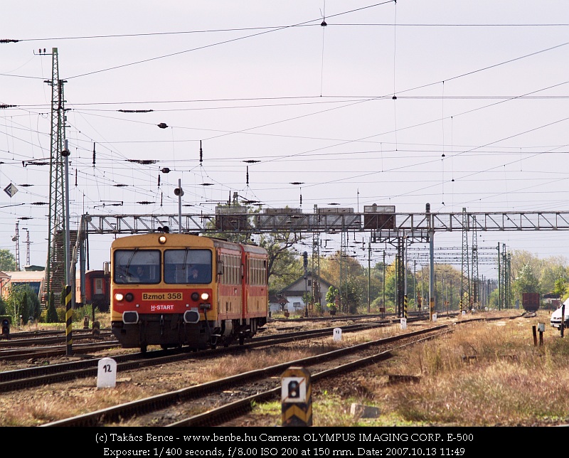 The Bzmot 358 arriving at Debrecen photo