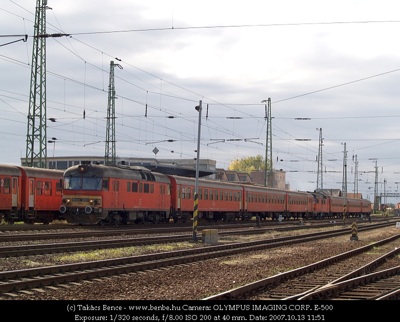 MDmot 3031 Debrecen állomás elején fotó
