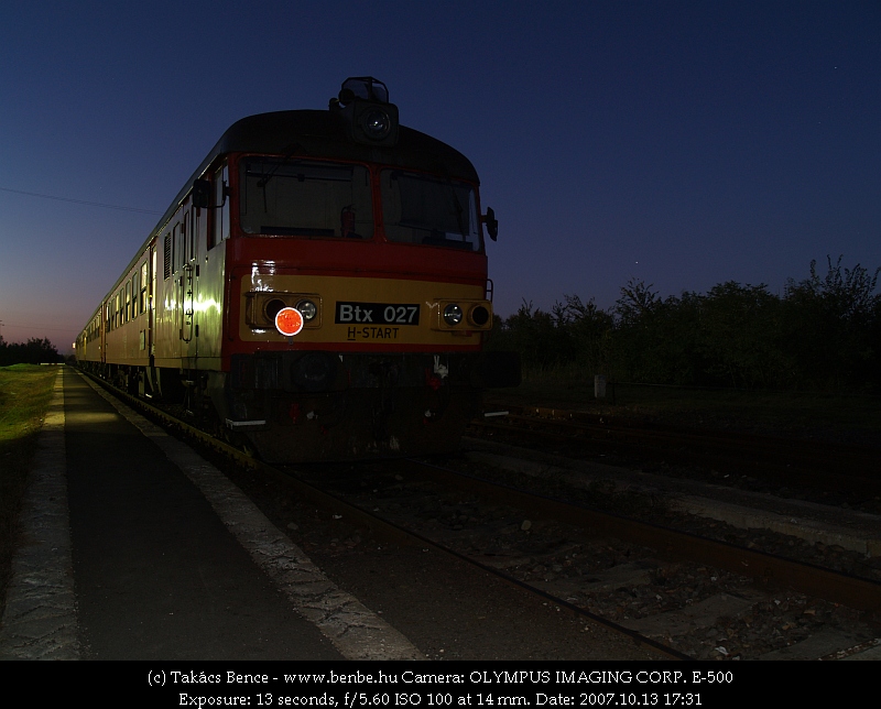 Btx 027 at Nagykereki by night photo