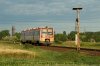 The 6341 028-6 is passing the foresignal of the triangle at Békéscsaba