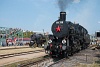A ČSD 555 3008 és a MÁV 411,118 a Füstiben