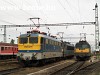 The V43s 3211 and 1074 beside the roundhouse at Nagykanizsa