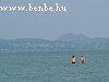 The Lake Balaton with the Küszöb-orom hill in the background