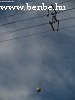 A cone on a power-line