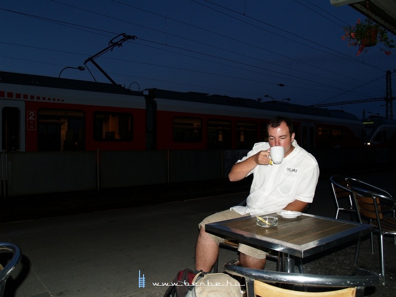 Benbe with his morning tea photo