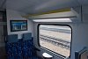 A MÁV-START 815 003 pályaszámú Stadler KISS emeletes elővárosi motorvonatának belső tere (középső utastér)