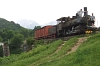 A narrow gauge steam locomotive near Jablanica