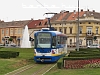 A tram at Eszk (Osijek) in the hedge mase