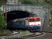 The 441-906 leaving Ovčari station towards Konjic (450 metres above sea level)