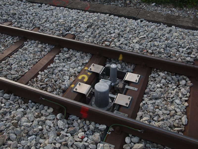 Train control system on the photo