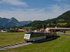 The MOB GDe 4/4 6003 <q>Train du chocolat</q> seen between Albeuve and Neirivue