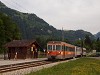 A TPF BDe 4/4 122 / Bt 224 Lessoc megállóhelyen