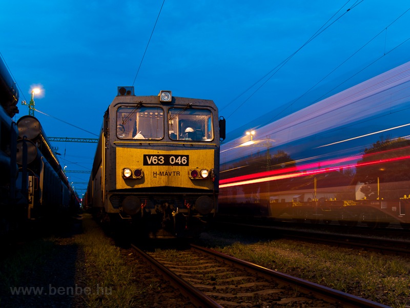 A MÁV-TR V63 046 Fertőszentmiklóson fotó