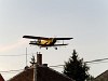 An An-2 aircraft dropping mosquito poison on Fertőrákos