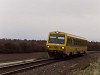 A GYSEV zöld-sárga 247 509-es Lépesfalva és Fraknó között