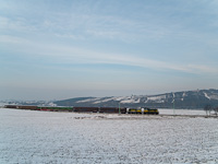 Tolatós tehervonat két GYSEV M44-essel Vulkapordány (Wulkaprodersdorf, Ausztria) és Darufalva (Drassburg, Ausztria) között