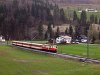 The NVOG 1099.001 is seen arriving from Mariazell to Laubenbachmhle with a full Jaffa livery passenger train