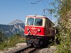 The BB 1099.02 historic electric locomotive seen between Gsing and Annaberg with the tscher's peak in the background