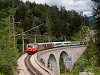 The 1099.004 is seen between Annaberg and Gsing on the Saugrabenviadukt