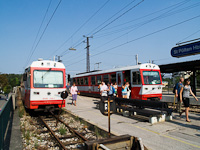 The BB 5090 014-1 and the 5090 015-8 at St. Plten Hauptbahnhof