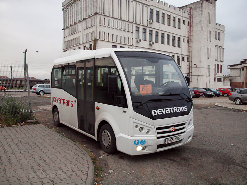 A Devatrans minibus seen at photo