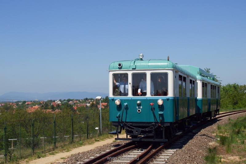 Az ACSEV-motorvonat a 459-es vezrlőkocsival Csmr s Kavicsbnya-elgazs kztt fot