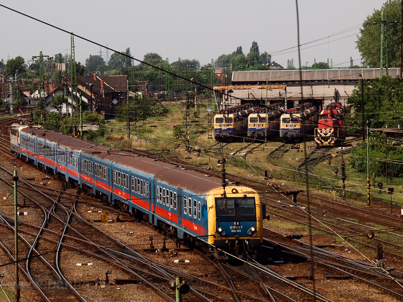 The MV-START BDt 451 is seen arriving at Szolnok from Budapest-Keleti photo