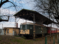 The track maintenance crew's railcar A-141 (class BCmot) seen at Vésztő