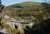 A CFR Calatori 69 0003-4 Gerlistye és Stájerlakanina között az Anina-viadukton (más néven Schlucht-viadukton)