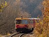 The Bzmot 334 between Szokolya and Berkenye on a small viaduct