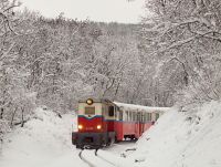 The Mk45 2002 in the cutting between Szpjuhszn and Vadaspark