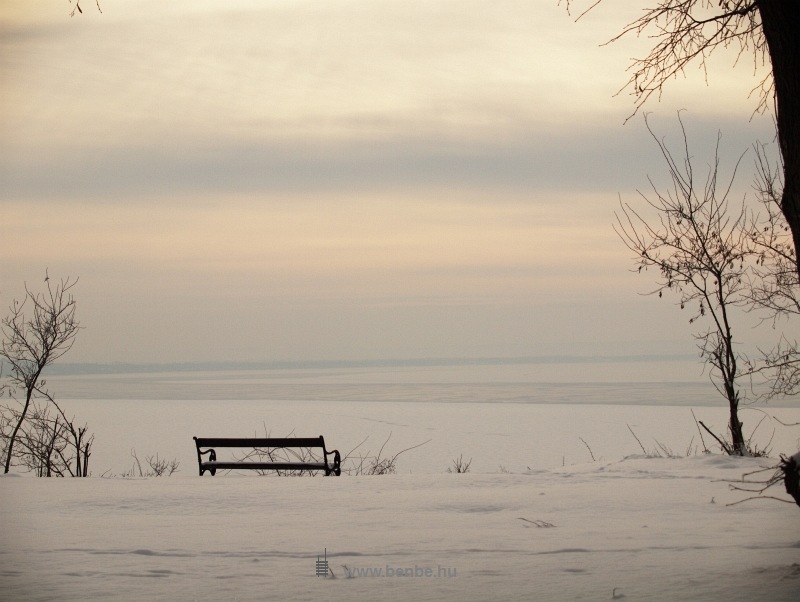 The view from the lakewall near Balatonakarattya photo