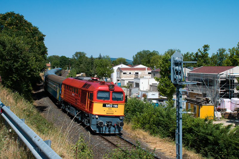 kép A MÁV M62 116 Balatonrendes és Ábrahámhegy között fotó