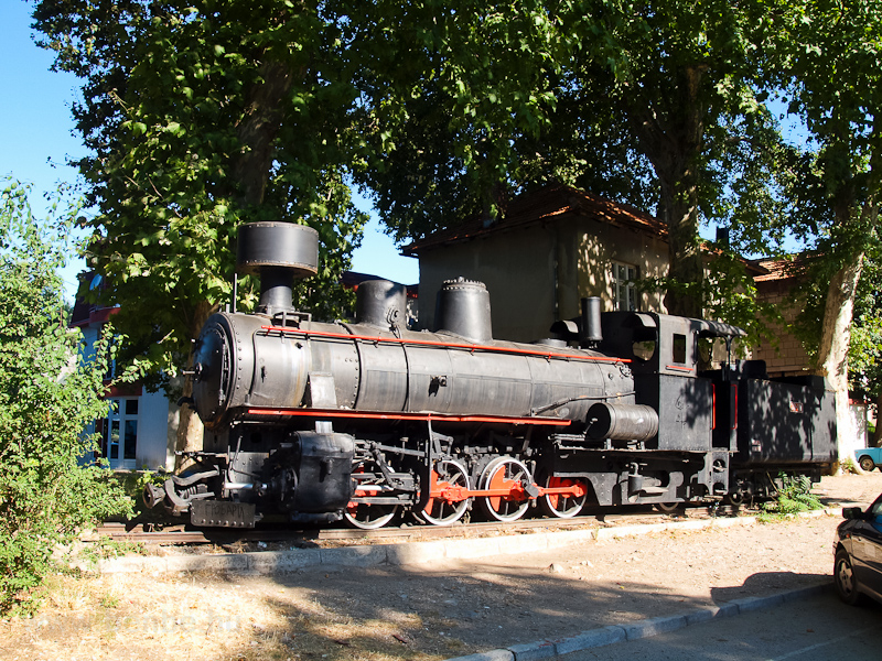 The JŽ 83.056 76 cm narrow-gauge steam locomotive exhibited at Trebinje station photo