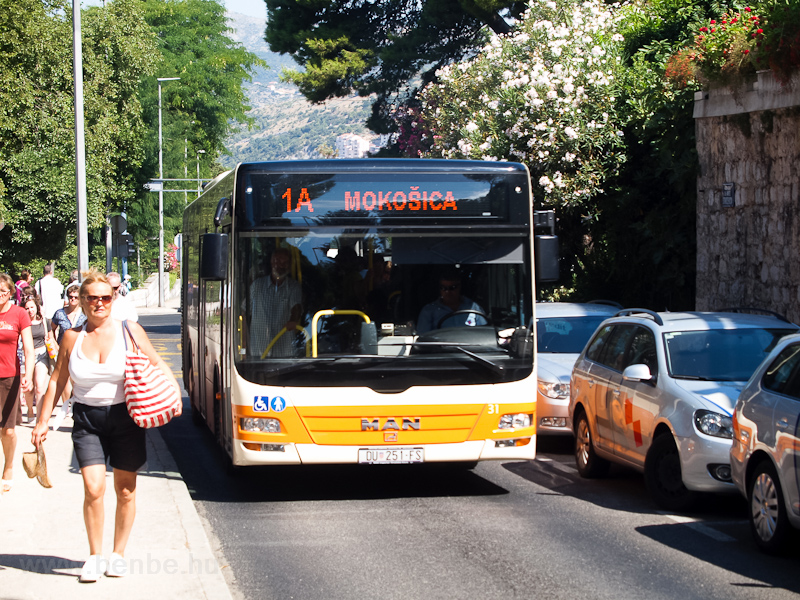 MAN autbusz Dubrovnikban fot